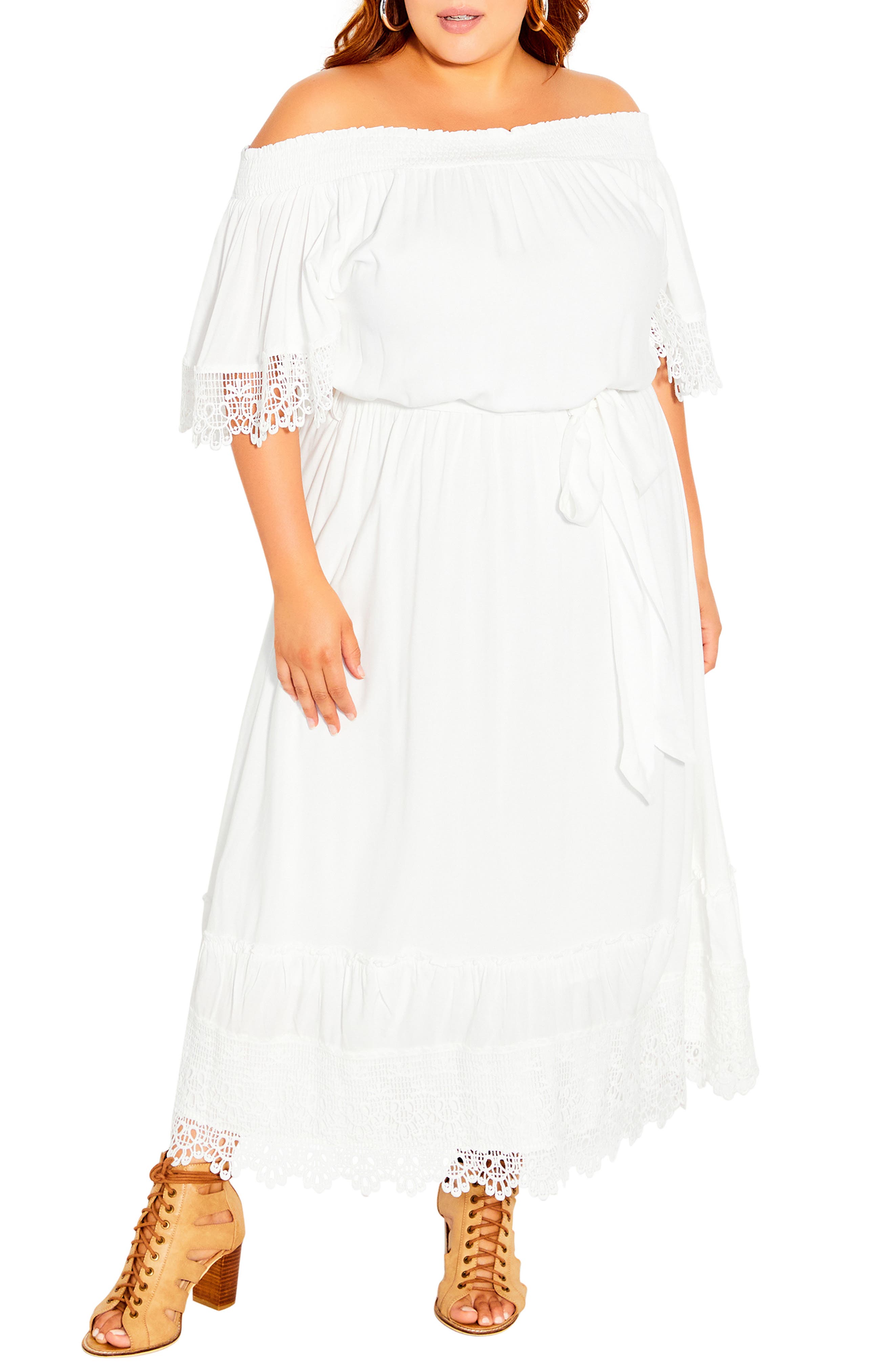 White Plus Size Dresses for Women ...